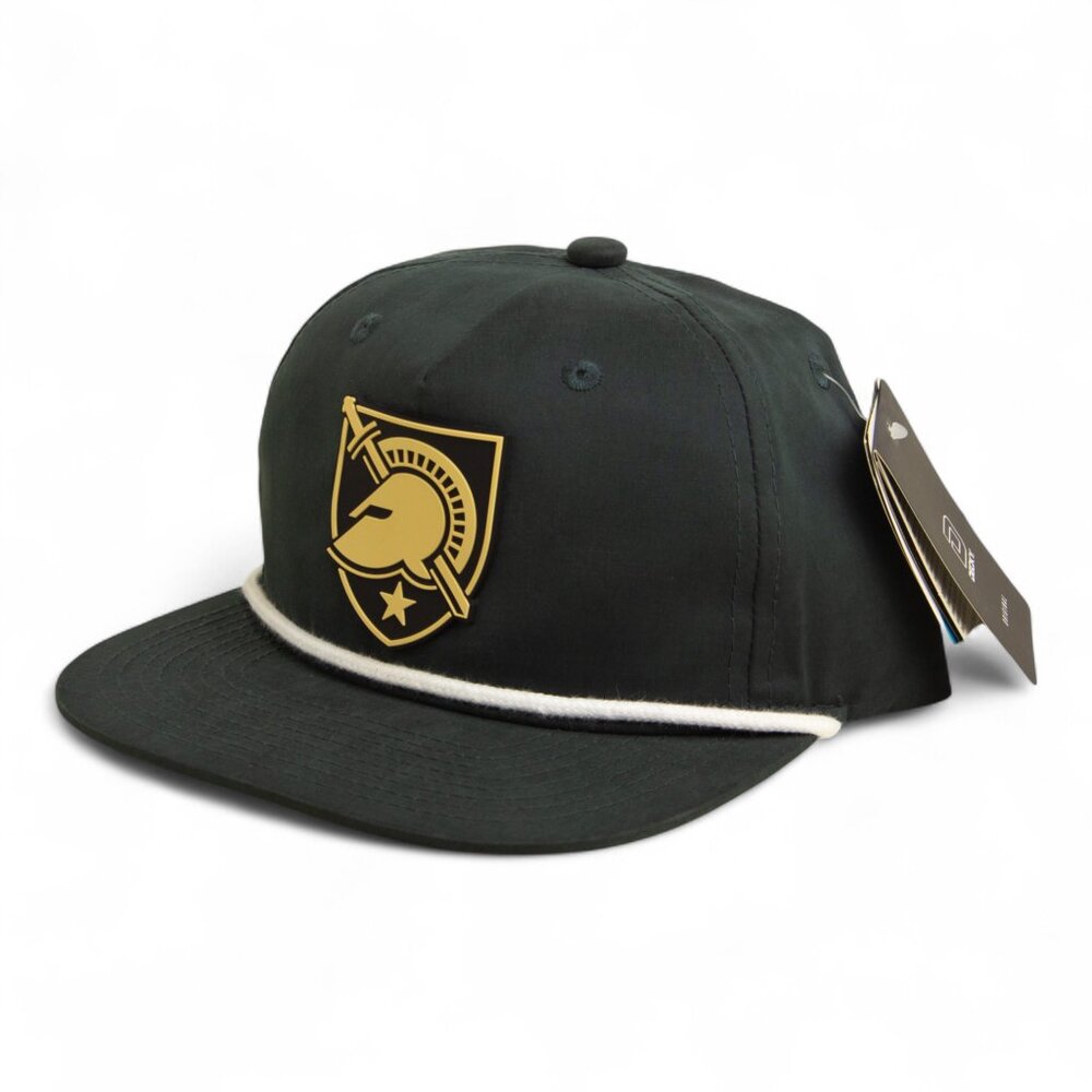 Army Black Knights 3D Classic Rope Hat- Charcoal/ White